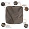 Classic Accessories Ravenna Water-Resistant Patio Chair Seat Cushion Cover, 18 x 18 x 2 Inch, Dark Taupe 60-562-011001-EC - alternate 8